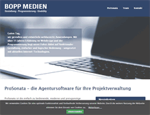Tablet Screenshot of bopp-medien.de